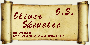 Oliver Skevelić vizit kartica